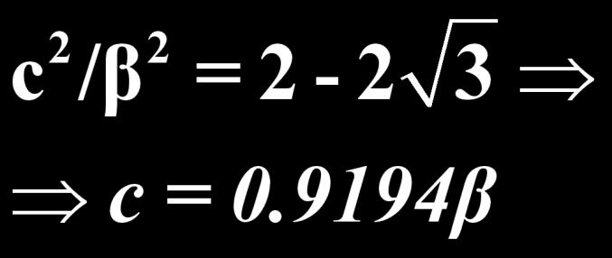ΚΥΜΑΤΑ REYLEIGH-5 Ρίζες οι: c 2 /β 2 =4,, Επειδή 0 < c < β
