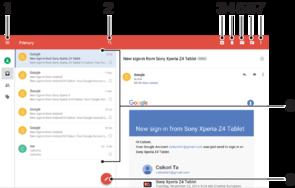 Gmail Εάν έχετε λογαριασμό Google, μπορείτε να χρησιμοποιήσετε την εφαρμογή Gmail για να διαβάσετε και να γράψετε μηνύματα email.