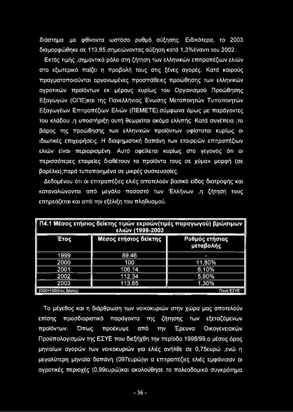 Κατά καιρούς πραγματοποιούνται οργανωμένες προσπάθειες προώθησης των ελληνικών αγροτικών προϊόντων εκ μέρους κυρίως του Οργανισμού Προώθησης Εξαγωγών (ΟΠΕ)και της Πανελλήνιας Ένωσης Μεταποιητών