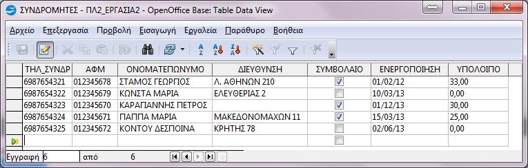 Εικόνα 5 Εικόνα 6 [Β Μέρος] B1. Δημιουργήστε ένα ερώτημα με όνομα «ΕΡ1.