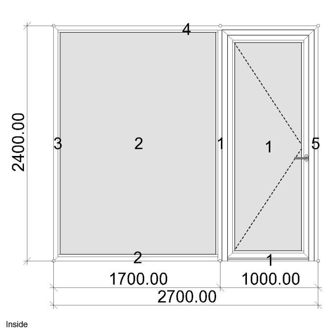 Schüco Service GmbH SchüCal+ Advanced Version 11.1.0 - SP 6 U value listing - Short format Item: 04 Item description: Creation date: 23/09/2011 Current user: Administrator Numb Description Dim.