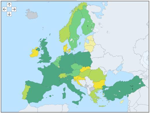 Απφ ην επφκελν δηάγξακκα γίλεηαη θαλεξφ φηη, νη ρψξεο κε ηνλ κεγαιχηεξν πιεζπζκφ θαηαλαιψλνπλ θαη ηελ πεξηζζφηεξε ελέξγεηα. Μάιηζηα ε Γαιιία,ε Γεξκαλία, ε Ηηαιία, ε Ηζπαλία, ε Μ.