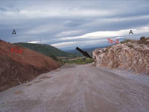 επώθηση των ασβεστόλιθων πάνω στον φλύσχη (Σχήμα 5.1). Η πρώτη έχει κανονική συνιστώσα κίνησης και είναι νεώτερη από την άλλη, η οποία έχει επίσης κανονική αριστερόστροφη συνιστώσα κίνησης.