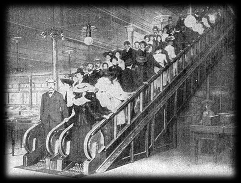 Κυλιόμενη κλίμακα Escalator Οι κυλιόμενες σκάλες ή κυλιόμενες κλίμακες, ανήκουν στην ομάδα των μέσων συνεχούς μεταφοράς και χρησιμεύουν για τη μεταφορά ατόμων καθ ύψος.
