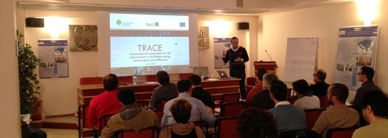 Επαρχία της ΜΑΝΤΟΒΑ, 11 Απριλίου 2014 Το έργο TRACE παρουσιάστηκε σε πάνω απο 40 συµµετέχοντες στο Βάστο (Ιταλία).