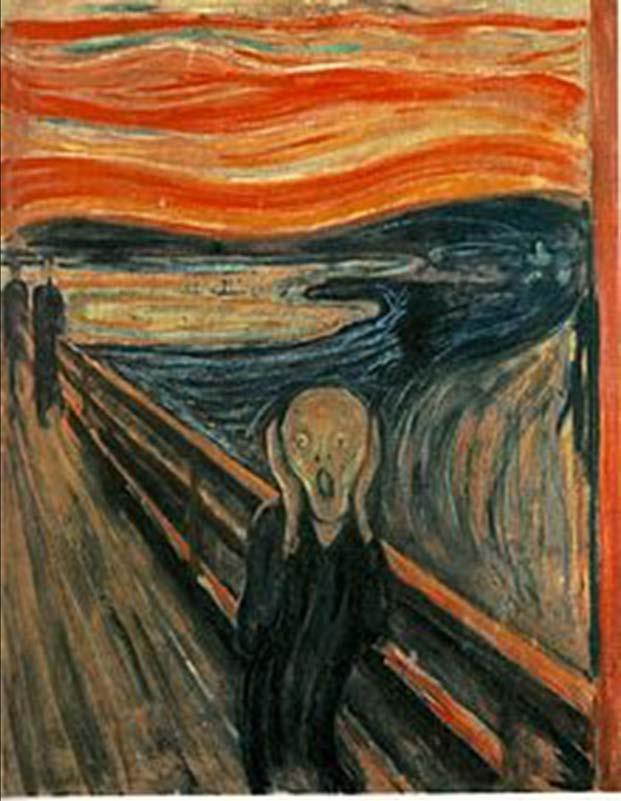 "THE SCREAM" του Έντβαρντ Μουνκ "Κοιτώ με προσοχή τους πίνακες ζωγραφικής και ψάχνω, ψάχνω, ψάχνω.