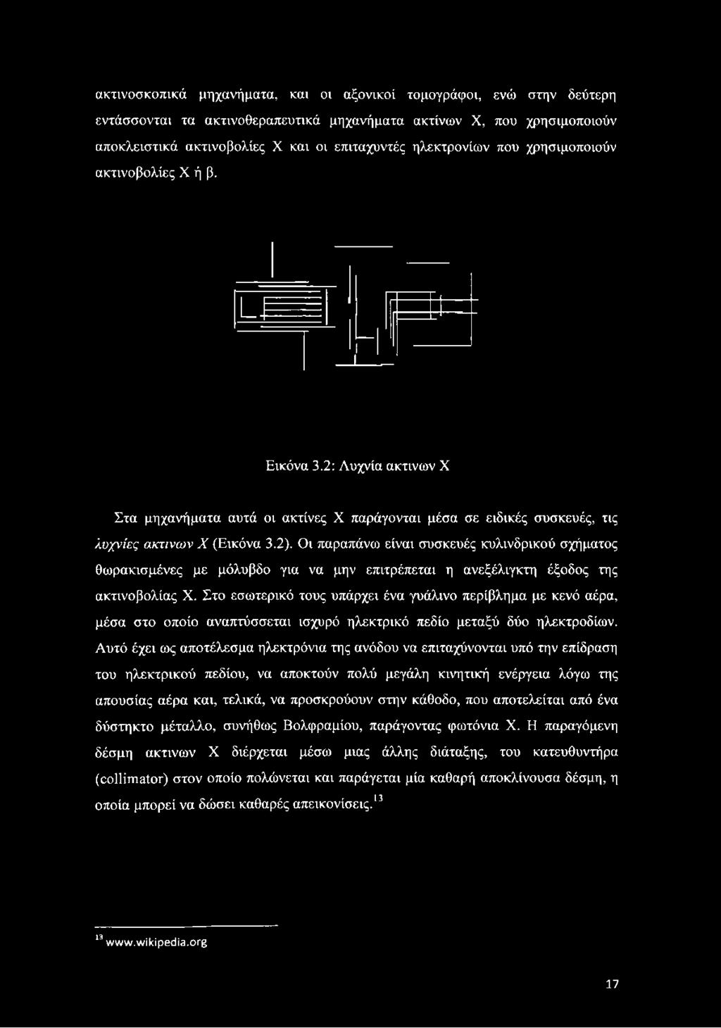 Οι παραπάνω είναι συσκευές κυλινδρικού σχήματος θωρακισμένες με μόλυβδο για να μην επιτρέπεται η ανεξέλιγκτη έξοδος της ακτινοβολίας X.