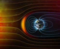 Εικόνα 13: Μαγνητόσφαιρα της γης Πιο συγκεκριμένα, όπως φαίνεται και στην παραπάνω εικόνα, οι γραμμές του μαγνητικού πεδίου της γης πάνω από τον ισημερινό γίνονται σχεδόν οριζόντιες και στην συνέχεια