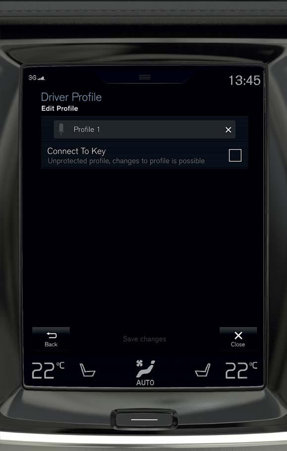 03 ΠΡΟΦΙΛ ΟΔΗΓΟΥ Πολλές από τις ρυθμίσεις που πραγματοποιούνται στο αυτοκίνητο μπορούν να προσαρμοστούν στις προσωπικές προτιμήσεις του οδηγού και στη συνέχεια να αποθηκευτούν σε ένα ή περισσότερα