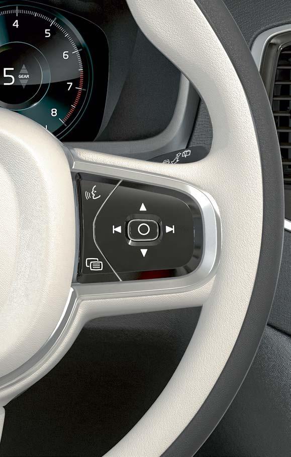 ΦΩΝΗΤΙΚΉ ΑΝΑΓΝΏΡΙΣΗ Ο φωνητικός χειρισμός 7 μπορεί να χρησιμοποιηθεί με συγκεκριμένες λειτουργίες στη μονάδα αναπαραγωγής (πολυ) μέσων, το σύστημα πλοήγησης Volvo*, το σύστημα κλιματισμού και με