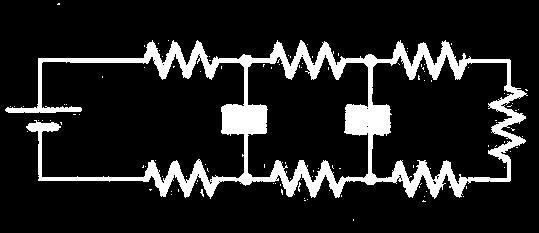 R A R Γ R V C 1 C 2 R R Β R Δ R 24. Δύο ίσες αντιστάσεις συνδέονται: α) σε σειρά και β) παράλληλα. Στα άκρα του συστήματος και στις δύο περιπτώσεις εφαρμόζεται η ίδια τάση V.