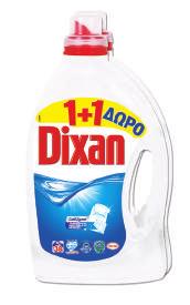 0,15 DIXAN gel 34 μεζούρες 1+1 ΔΩΡΟ