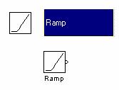 Στοιχείο Ramp Το στοιχείο Ramp δίνει στην έξοδό του σήµα ράµπας.