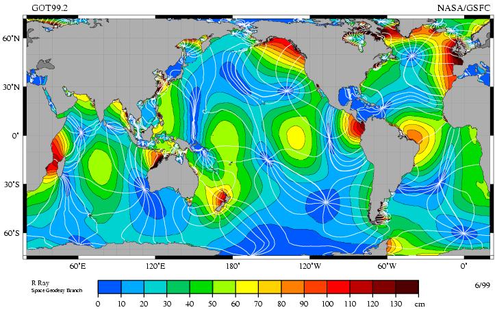 εξελιγμένα υδροδυναμικά και στατιστικά μοντέλα για τον προσδιορισμό των παλιρροιών παγκοσμίως με υψηλή χωρική ανάλυση.