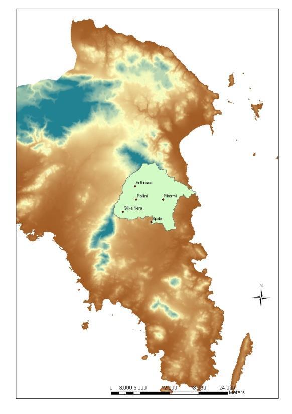FLIRE: Floods & Fire Risk Assessment and Management Περιοχή Μελέτης: Λεκάνη Απορροής του ρέματος Ραφήνας (Ανατολική Αττική) Διάρκεια: 3 χρόνια (01/10/2012-30/09/2015) Συνολικός Προυπολογισμός: 1.617.