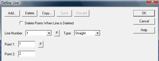 ΒΗΜΑ 8 Ο Geometry Lines Define Add Ορίζετε τις γραμμές οι οποίες θα αποτελέσουν τα