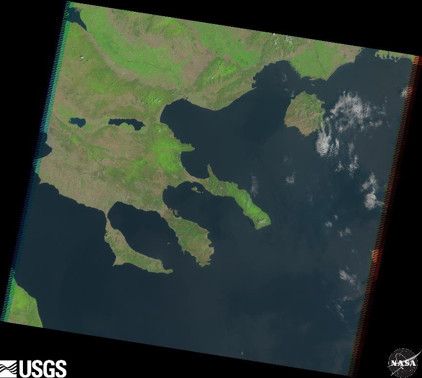 Κτηματολόγιο Εικόνα 24 Εικόνα Landsat 5 TM του 2003, που περιλαμβάνει τη περιοχή μελέτης. Πηγή: http://earthexplorer.usgs.
