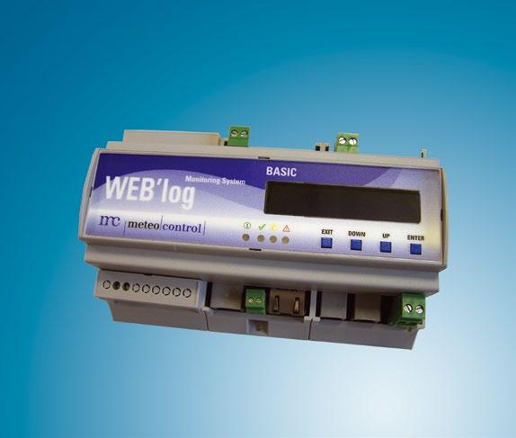 ΚΩΔΙΚΌΣ ΠΡΟΪΌΝΤΟΣ ΤΗΣ ΠΡΟΪΌΝΤΑ WEB LOG 5040007800 WEB log light + Analog (μέχρι 5 ηλιακοί μετατροπείς, 20 kwp) 5040007900 WEB log light + DSL / Ethernet (μέχρι 5 ηλιακοί μετατροπείς, 20 kwp)