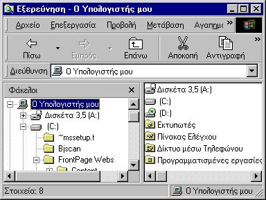 να δω. Αν υπάρχει μπροστά το σύμβολο τότε σημαίνει πως ήδη βλέπω τα περιεχόμενα του φακέλου.