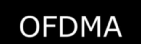 OFDMA To σύστημα OFDM έχει επινοηθεί πρωτίστως ως ένα