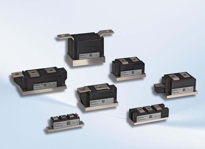 Thyristor & We offer a broad range of PowerBLOCK modules containing thyristor and diode pellets in a voltage range of 1200V to 4400V and a current range of 61A up to 1070A.