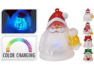2CM, WEIGHT: 510GRAM, EACH ITEM PACKED IN FULL COLOURBOX PCS κεραμικό 0,1 8 12 12 8711295512988 AX5300100 LED TEALIGHT WITH COLOUR CHANGING LED AND XMAS PVC FIGURINE, SIZE: 6X5X7CM, BATTERY INCLUDING