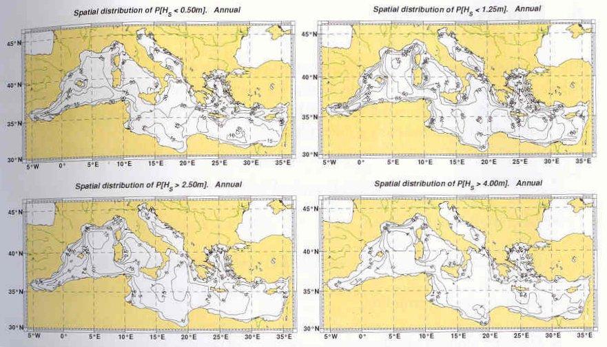 Σχήμα 3.35: Παραδείγματα χωρικών κατανομών για σημαντικά γεγονότα κυμάτων.