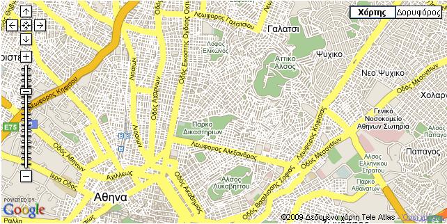 G_NORMAL_MAP - η προκαθορισμένη οδική μορφή G_SATELLITE_MAP απεικόνιση δορυφορικών εικόνων του Google Earth G_HYBRID_MAP απεικόνιση μιας μίξης της NORMAL και της SATELLITE Στο σετ αυτό δεν