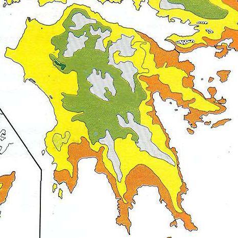 Σύμφωνα με το φυτοκοινωνικό χάρτη της Ελλάδας κατά Μαυρομμάτη 1980 και με τα αποτελέσματα της πρώτης εθνικής απογραφής των δασών (1992), στην περιοχή μελέτης εμφανίζονται οι ακόλουθες φυσικές