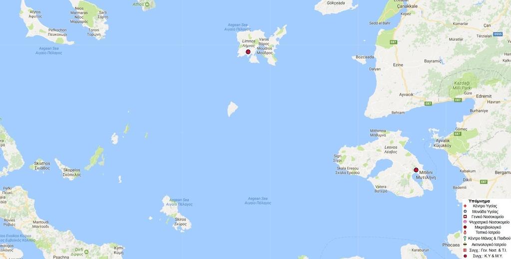 Εικόνα 5: Νοσοκομεία Εποπτείας 2ης Υ.ΠΕ.