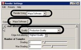 Close the Render Settings window. Εκτός απο το IPR υπάρχουν και άλλες τεχνικές που θεωρούνται βέλτιστες σε άλλες περιπτώσεις και χρησιµοποιούνται για µια πληθώρα εφαρµογών και πολύπλοκων σκηνών.