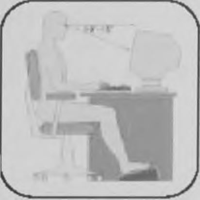 Το γραφείο να έχει κατάλληλες διαστάσεις και το κάθισμα εργασίας να ρυθμίζεται ώστε ο εργαζόμενος όταν δουλεύει στον ηλεκτρονικό υπολογιστή; 1.