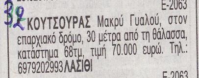 0,8 Οι αγγελίες που θα