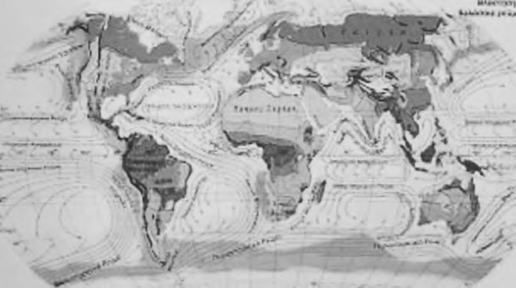 Equatorial Countercurrent 12. Kuroshio Current 13. North Pacific Drift 14. Alaska Current 15. Oyashio Current 16. California Current 17. Peru Current 18.