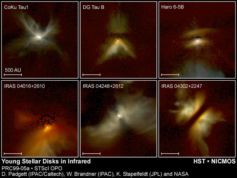 ΑΣΤΕΡΕΣ T TAURI Εικόνα 17: Πρωτοαστέρες στον αστερισμό του Ταύρου (απόσταση 450 ετών φωτός), στο