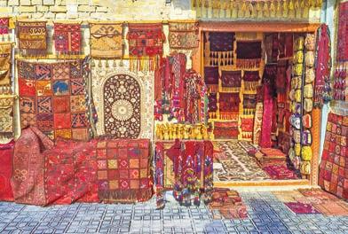 Μουι-Μουμπάρακ-χώρος φύλαξης του Κορανιού του χαλίφη Οσμάν, με τα χρυσά μαλλιά του προφήτη Μωάμεθ, Τζαμί Dzhuma Khodja Akhrar Vali, το κρατικό μουσείο εφαρμοσμένων τεχνών του Ουζμπεκιστάν, και τα