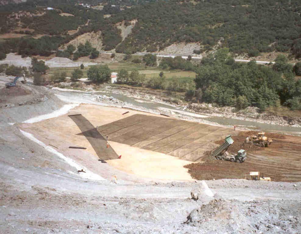 Μονοαξονικών Γεωπλεγµάτων - Επίχωση