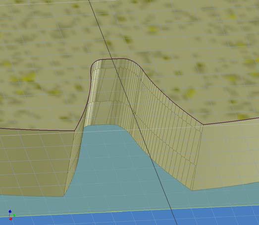 Οι κοινές ακμές του μοντέλου CAD με το επίπεδο προσδιορίζονται και προβάλλονται σε αυτό για να επεξεργαστούν. Στο σχήμα 6.