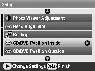 3. Πιέστε το κουµπί Print Settings [Ρυθµίσεις εκτύπωσης] για να ανοίξετε το µενού. Ορίστε τη ρύθµιση Layout [ ιάταξη] και πιέστε το κουµπί OK.