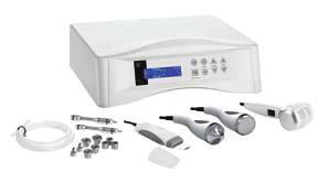 Microdermabrasion + US + C& H Hammer + Skin Scrubber F-332 Modern instrument that combines 4 functions in a single machine: diamond microdermabrasion for noninvasive and