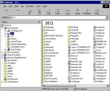 Windows Explorer Windows Explorer Βοηθά στην αρχειοθέτηση (οργάνωση αρχείων), στη δημιουργία καταλόγων-φακέλων (directories-folders), στην εξεύρεση αρχείων, στην εμφάνιση των περιεχομένων τους και