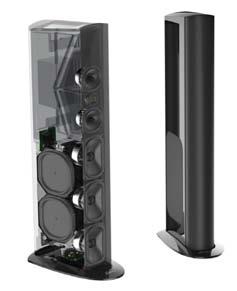 Infrasonic Radiators με ενσωματωμένο ενεργό subwoofer με ψηφιακό ενισχυτή controller DSP 1800 WRMS Απόκριση συχνότητας: 12Hz - 35KHz Ευαισθησία: 93.