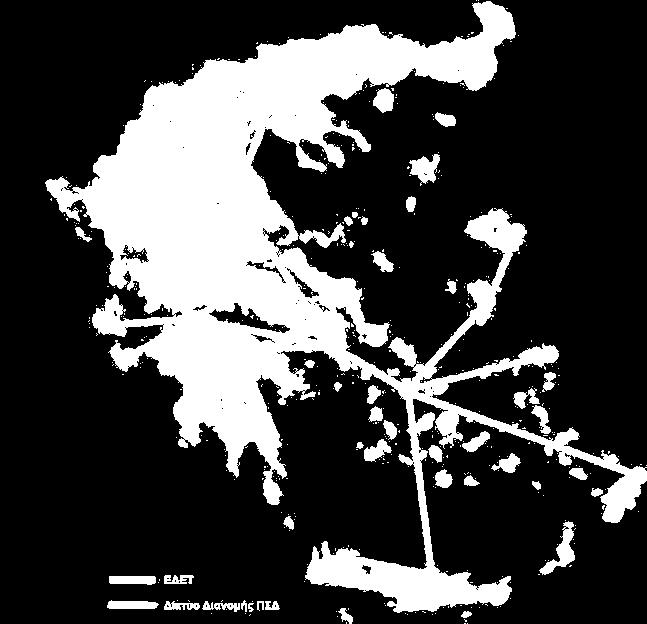 Δικτυακός Κορμός ΠΣΔ Δίκτυο Κορμού: ΕΔΕΤ - Εθνικό Δίκτυο Έρευνας & Τεχνολογίας Δίκτυο Διανομής : 51 ιδιόκτητοι κόμβοι