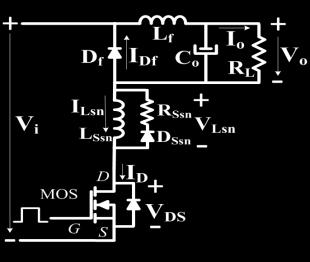 Τάση στο τρανσίστορ MOSFET, για 0 S : u DS() VDM 1 S Ρεύμα στον πηνίο L sn, για 0 ή 0 : Ορίζεται ως τιμή βάσης L sn,ν για το πηνίο L sn, η τιμή