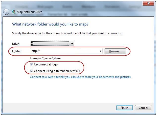 4) Από το μενού Έναρξη (Start) επιλέγετε Υπολογιστής (Computer). 5) Στο παράθυρο Υπολογιστής (Computer) επιλέγετε από τη γραμμή εργαλείων την επιλογή Αντιστοίχηση δίσκου δικτύου (Map network drive).