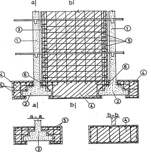 Ενίσχυση υφιστάµενων κατασκευών µε τη µέθοδο των εµφατνούµενων τοιχωµάτων Σχήµα 7. Λεπτοµέρειες ενίσχυσης υποστυλωµάτων. [6] 4.