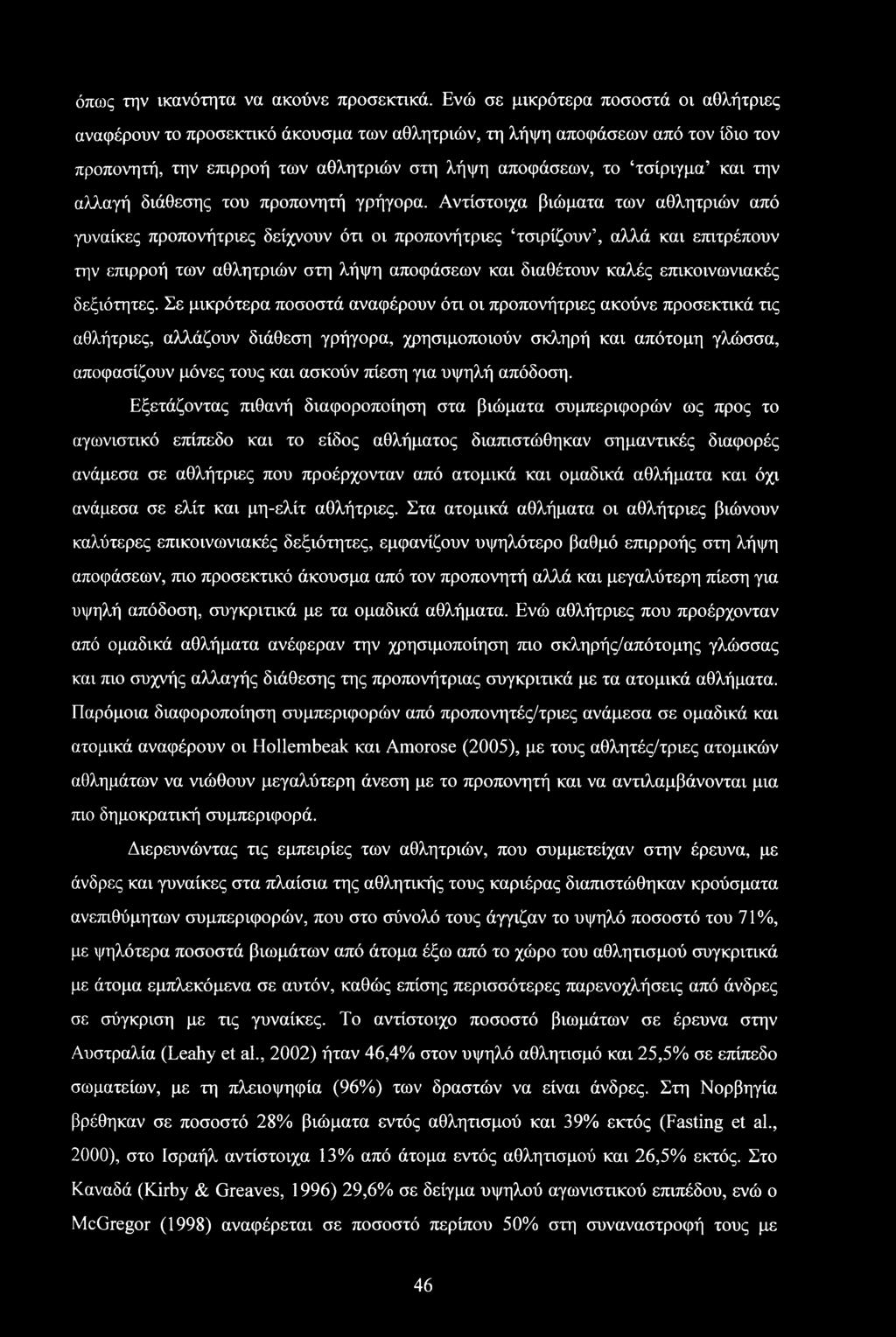 αλλαγή διάθεσης του προπονητή γρήγορα.