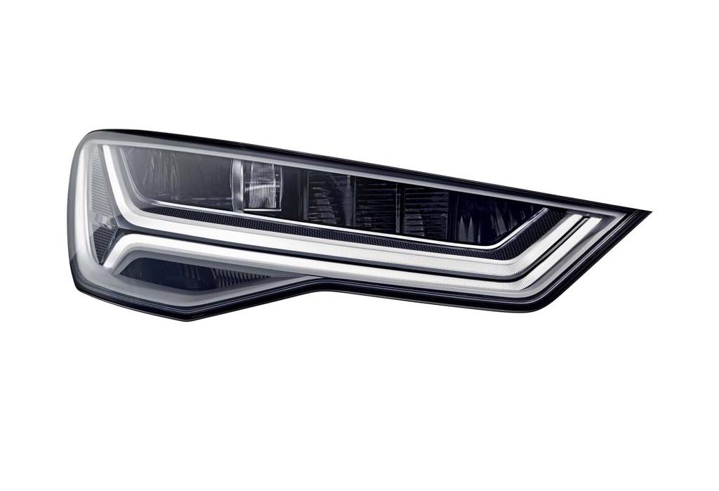 Τα άλλα οχήματα ανιχνεύονται, και γίνεται προσαρμογή της κατανομής των φώτων του Audi A6 σας σε αυτά, ανάλογα με τις συνθήκες.