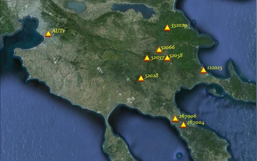 Εφαρμογή των γενικευμένων κανονικών εξισώσεων με χρήση ενιαίου συντελεστή βάρους k για τον ορισμό του Συστήματος Αναφοράς του δικτύου Μέθοδος μετρήσεων: στατική (static) γωνία αποκοπής : 15 ο ρυθμός