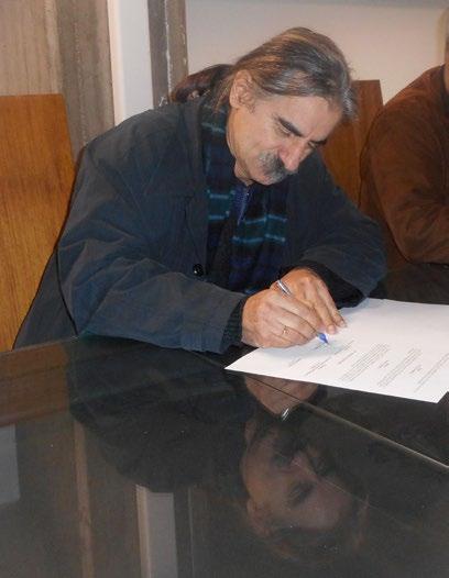 Μιχάλης Μπρατάκος και ο Πρύτανης της ΑΣΚΤ καθηγητής Σχολής